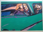 Rubens Gerchman, Beijo, gravura, tiragem 50/50, 79x105cm, sem moldura