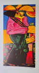 Aldemir Martins, Cangaceiro, gravura, PI, Edição Póstuma, 60x33cm, sem moldura