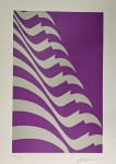Kleber Ventura, Bandeira Roxa, gravura 17/25, 50x35cm, sem moldura