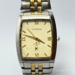 TECHNOS GOLF - Relógio quartz, funcionando. Pulseira: 20mm. Caixa: 3,8cm x 3,3cm, vertical x horizontal, sem contar a coroa. ***ATENÇÃO! ESTE RELÓGIO NÃO POSSUI GARANTIA DE FUNCIONAMENTO. Produto sendo vendido conforme ESTADO, testado, ou não, diz respeito apenas ao momento da catalogação. Recomenda-se revisão.*** Se necessário, solicitar mais fotos, vídeos ou perguntas para análise via e-mail reidaantiguidade@gmail.com, Obrigado pela visita!