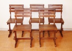 Lote com 5 (cinco) cadeiras de madeira nobre. Retirada do lote no bairro do Pechincha - Jacarepaguá - RJ. Mediante agendamento prévio.