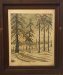 T. KAMINAGAI- aquarela s/ papel medindo 41 x 48 cm e 28 x 32 cm. Assinado e datado no CID 1959.