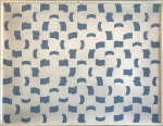 ATHOS BULCÃO- técnica mista s/ madeira datado 1986, estudo de azulejo, medindo 88 x 68 cm.