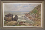 João Timóteo - 1927 - Marinha, óleo sobre tela, assinado e datado no C.I.E. Med. 85x55cm