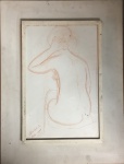 ATHOS BULCÃO-  desenho s/ papel medindo 42 x 27 cm e 62 x 47 cm. PARIS, 1948.