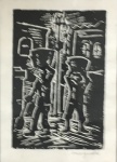 OSWALDO GOELDI- gravura medindo 26 x 33 cm e 14 x 19 cm.