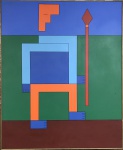 DIONISIO DEL SANTO - oleo s/ tela, datado 1984, medindo: 73 cm x 60 cm