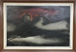 JULIO VIEIRA - oleo s/ tela, datado 1975, medindo: 1,00 m x 65 cm e 1,16 m x 81 cm