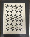 ATHOS BULCÃO- estudo de azulejo , osp datado 85, medindo 39 x 49 cm e 29 x 40 cm.