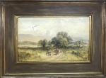 Pintura europeia, oleo s tela, medindo: 65 cm x 40 cm e 97 cm x 72 cm (possui rasgo, precisa restauro)