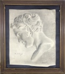 M.BROCOS - grafite s/ papel, medindo: 62 cm x 70 cm