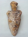 Ânfora greco romana, século III DC, resgatada de um naufrágio na costa do Mediterrâneo,  24 cm