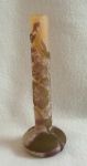 Gallé, vaso em cristal acidado, cerca de 1904, 17cm