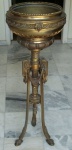 Cachepot de pé em bronze francês, Império, 99cm