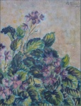 Petrucci, pastel, 1983,  emoldurado, 20x16cm