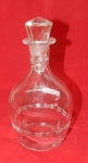 Garrafa cristal tampa adaptada - 24 cm de alt e 13 de diâm.