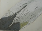 Hannah Brandt, Aproximação, Xilogravura N. 29/30, medindo 48 cm x 66 cm, assinado no canto inferior direito, Dat. 1977. EMOLDURADO