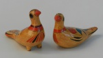 Pendant de pássaros em cerâmica - 10 cm de alt, 7 de larg, 16 de prof.