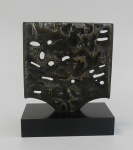 HUGO RODRIGUEZ - Escultura - `Ao Vento` - bronze - dat 1986 - 20 x 20 cm