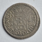 Moeda de prata, Brasil - 80 réis - 1701, Pernambuco.Muito bem conservada