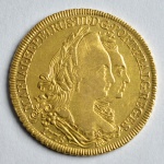Moeda de ouro, Brasil - 6400 réis - 1778, Rio. Quase flor de cunho
