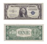Cédula dos Estados Unidos - 1 Dolar. Série 1935 H Silver Certificate. Soberba.