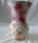 Vaso Multicor em Porcelana resinada - Numerado 69 no fundo. Mede: 20 x 13 cm