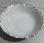 Tijela porcelana com detalhe filetado  FINE BOHEMIAN CHINA - Medida: 7,5 X 25