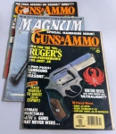 2 Revistas Guns & Ammo e 1 revista Magnum - No estado