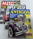 3 Revistas Automóveis Antigos, Super Speed e Auto Esporte - No estado