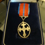 Raríssima Medalha `CRUZ DE FERRO`, comemorativa do 130º aniversário da criação da BRIGADA MILITAR DO SUL  - 1968