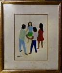 DJANIRA- aquarela s/ papel medindo 16 x 22 cm e 30 x 35 cm.