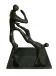 BRUNO GIORGI - Escultura bronze cinzelado, Capoeira, medindo: 54 cm alt. x 41 cm x 31 cm, assinado na base.