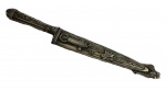 Faca gaúcha em prata, de coleção, medindo: 31 cm comp.