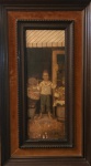 José Malhoa (1855-1933) - óleo s/ madeira, datado 1966, medindo: 50 cm x 18 cm e 73 cm x 41 cm (precisa restauro)