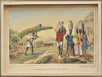 J. B. DEBRET - "Vendeurs de Lait et de Capim" - Litogravura de Thierry Frères, denominadas na parte inferior. Med:. 49x64cm