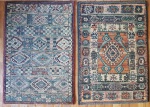 Dois tapetes egípcios feitos a mão med. 88 x 60 cm.