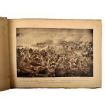 Álbum `Panorama das Batalhas de Waterloo` (Panorama de La Bataille de Waterloo), edição francesa de 1912, retratando 11 flagrantes da Batalha de Napoleão   em Waterloo, em raríssimas reproduções impressas de E. Desoix (28 cm x 20 cm)