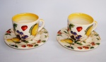 Lote com 2 (duas) xícaras de chá em porcelana do renomado LUIZ SALVADOR. Peças sem uso e em excelente estado.