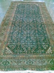 FERAHAN - Tapete persa antigo feito a mão, de lã e algodão. Med.: 190x370 cm.