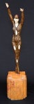 D. H. CHIPARUS (D'après) - "Dourga", escultura criselefantina em bronze e marfim. Med.: 62 cm.
