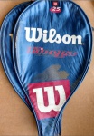 Duas antigas capas de raquetes, marca Wilson. No estado.
