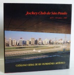 JOCKEY CLUB DE SÃO PAULO:  catálogo geral de seu patrimônio artístico - 1875-1985 - 110 anos. Ilustrado. Sem paginação, Idiomas português e inglês. Capa dura e sobrecapa.