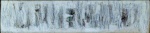 Frans Krajcberg (Kozienice, Polônia, 1921), "Sem título". Técnica mista sobre papel artesanal. Assinado. Datado de 1968. Marcas do tempo. No Estado. 12 x 53 cm (obra); 33 x 73 cm (moldura). Coleção Particular Maria Inez e Alfredo Souto de Almeida - Rio de Janeiro/RJ.