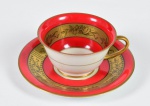 Colecionismo - Antiga xícara para café em porcelana alemã Rosenthal - Kronach - Germany Dorit. Marcas de uso. No estado. - med. 4,5 cm x 7,5 cm de diâmetro (xícara) e med. 11,5 cm de diâmetro (pires)