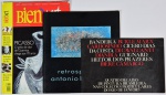 Conjunto de três pequenos catálogos de Exposições: As quatro décadas de pintura Brasileira nas coleções Particulares do Rio de Janeiro, Brienart (1978) e Retrospectiva Antonio Bandeira, 1995.