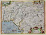 RARO MAPA ANTUERPIA  SÉCULO XVI -  ILHA DA BOA VIAGEM NA BAÍA DO RIO DE JANEIRO.  Aquarelado a Mão. Abraham Ortelius (1527-1598) - Hispalensis Conventus Delineatio (Andalusia) Antwerp, 1584 - Lindo mapa aquarelado a mão da Andaluzia, que se estende de Las Sierras de Ronda a Corduba e Sierra Morena a El Cerro e Aroche a Castromarin e Lepe, centrado em Sevilha, com a Baía de Cádiz no centro inferior. Três cartuchos e uma batalha naval são mostrados, juntamente com 4 ou 5 monstros marinhos. Do Theatrum Orbis   Med. 35 x 48,5 cm (a obra); 56 x 66 cm (moldura). Pontos de acidez. No estado. Coleção Particular Rio de janeiro/RJ. NOTA: Terrarum de Ortelius, o primeiro Atlas moderno do mundo. Ref.: Van den Broecke, 78.Hispalensis Conventus Delineatio (Andalusia) Antwerp, 1584 - Lindo mapa aquarelado a mão da Andaluzia, que se estende de Las Sierras de Ronda a Corduba e Sierra Morena a El Cerro e Aroche a Castromarin e Lepe, centrado em Sevilha, com a Baía de Cádiz no centro inferior. Três cartuchos e uma batalha naval são mostrados, juntamente com 4 ou 5 monstros marinhos.