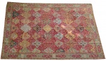 Tapis de table - Raríssima e Extraordinária Tapeçaria para banquete. Inglaterra. Século XIX. Dotada de finíssimo bordado a mão, dito "Corrente" atendendo ao padrão decorativo "Anglo indiano". Medindo 2,80 m X 3, 67 m.