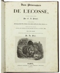 29 - Pernot, F. A.; Pichot, Amédée; Scott, Walter Sir - Vues Pittoresques DE L'ÉCOSSE, DESSINÉES D'APRÈS NATURE Par F. A. Pernot; LITHOGRAPHIÉES Par Bonington, David, Deroi, Francia, Goblain, Harding, Joli, Sabatier, Villeneuve, etc.; ORNÉES DE DOUZE VIDNETTES D'APRÈS DESSINS DE DELAROCHE JEUNE ET EUGÈNE LAMI; Avec un texte explicatif EXTRAIT EN GRANDE PARTIE DES OUVRAGES DE SIR WALTER SCOTT PAR Am. Pichot. PARIS, CHARLES GOSSELIN, ET LAMI-DENOZAN, ÉDITEURS. M.DCCC.XXVI (1826). 51 pp., ricamente ilustradas com pranchas e gravuras no texto. Encadernado. Med. 34 x 26 cm. Cod. MMC-32