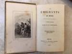 52 - Autor viajante - Gérard, P. C. - LES ÉMIGRANTS AU BRÉSIL TRADUIT DE L'ALLEMAND d'Amélie Schoppe PAR P. C. GÉRARD. ROUEN MÉGARD ET Cie, IMPRIMEURS-LIBRAIRES 1851. 251 páginas, gravura na portada. Encadernação luxuosa de época. Med. 18x11 cm. Cod. MMC-2580